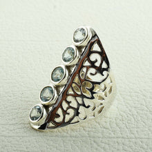 Blue Topaz Sterling Silver Gift Ring