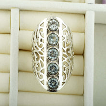 Blue Topaz Sterling Silver Gift Ring