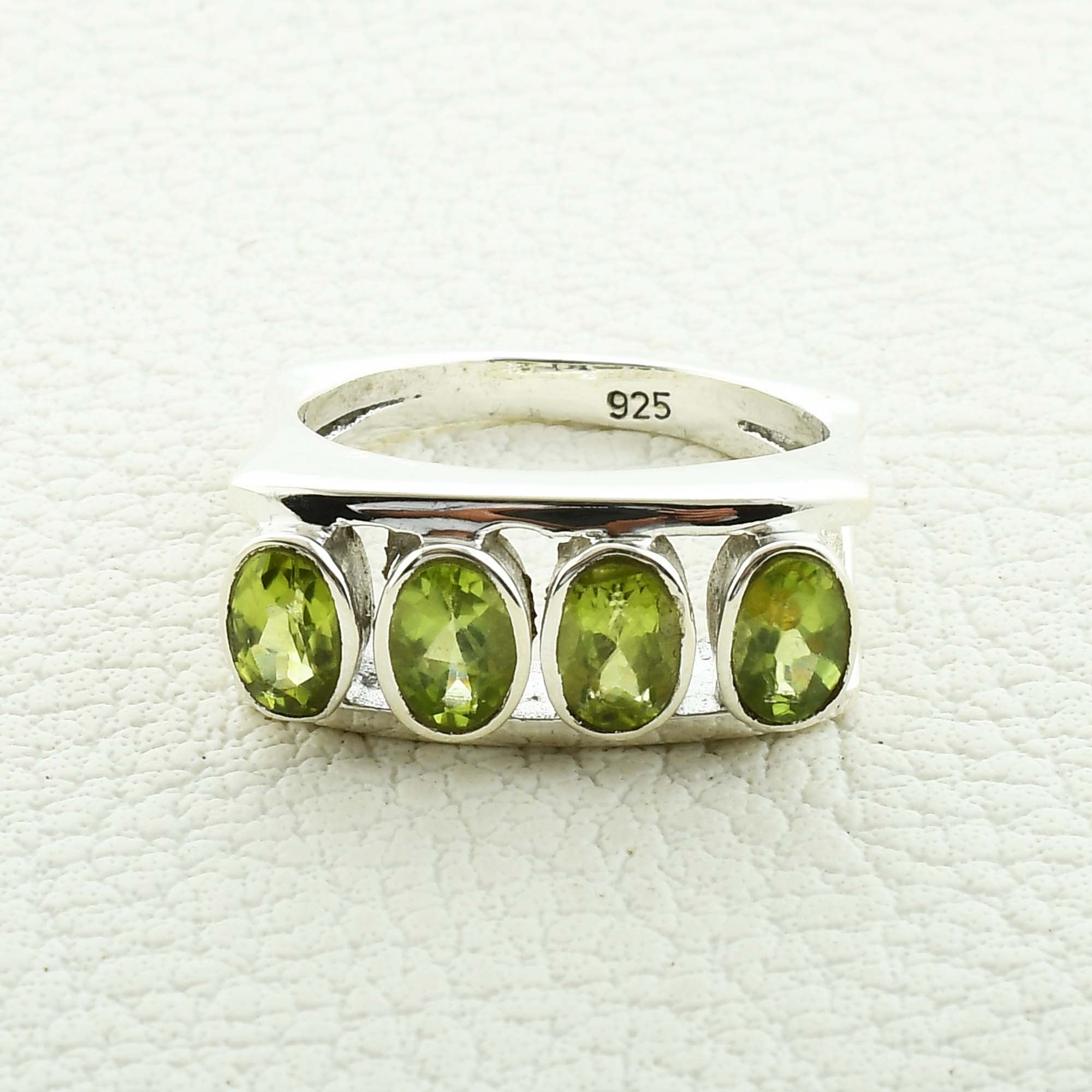 Peridot Ring - August Birthstone Silver Jewelry