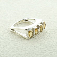 Pretty Looks ! Citrine Gemstone Designer Silver Ring