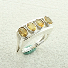 Pretty Looks ! Citrine Gemstone Designer Silver Ring
