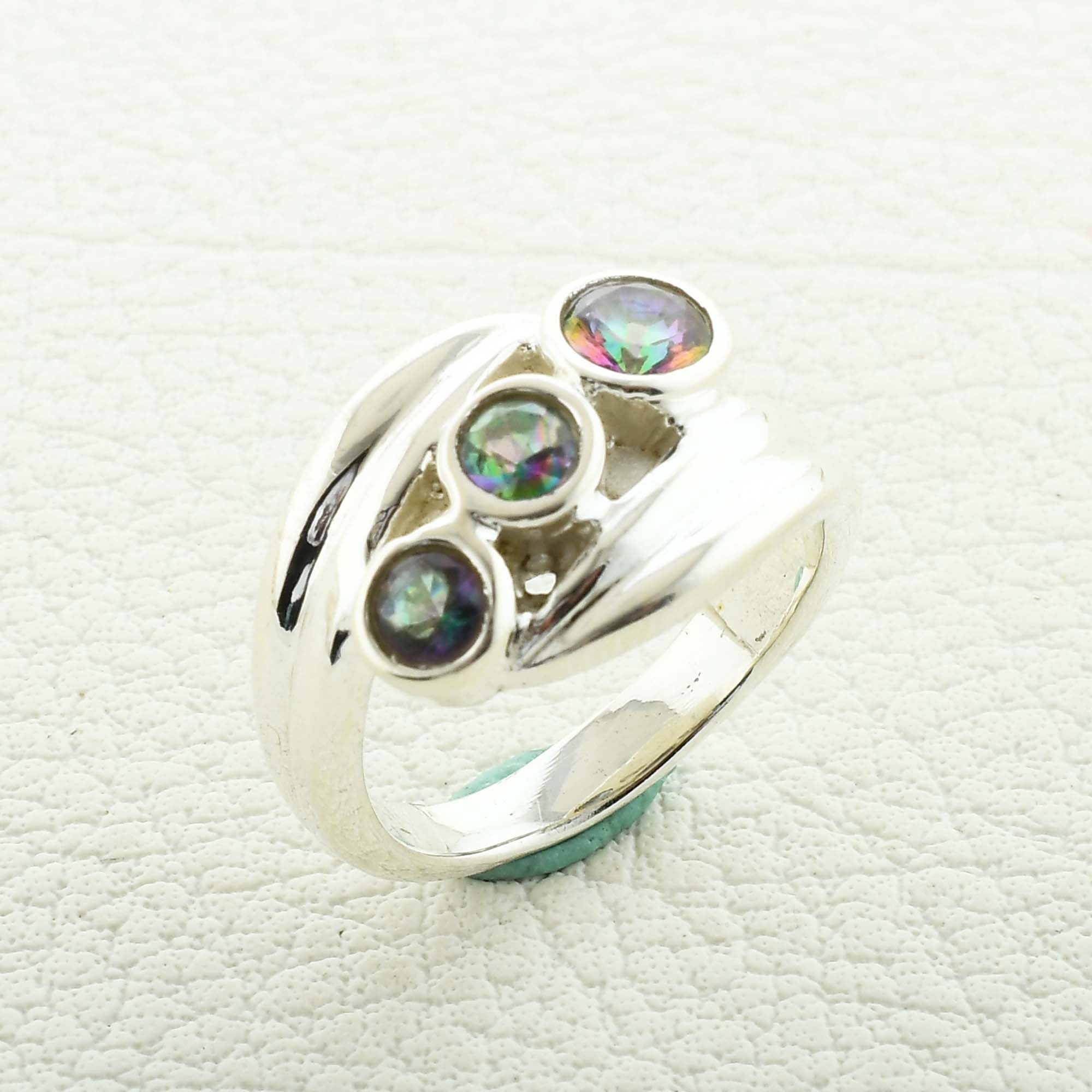 Midnight Mystic Quartz Sterling Silver Ring