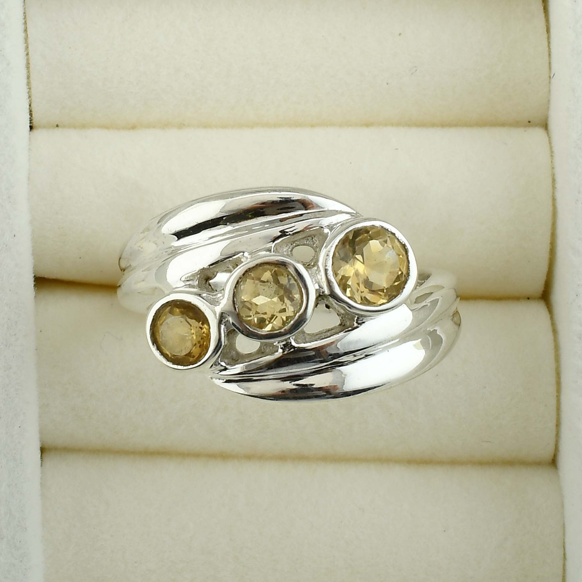 Citrine Sterling Silver Ring