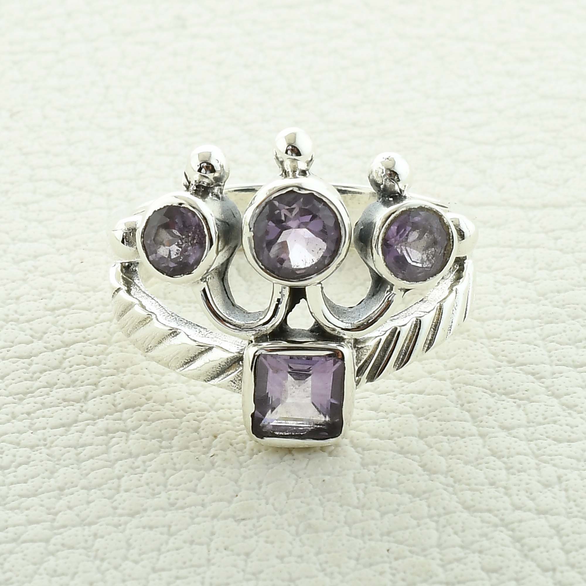 Amethyst Gemstone Sterling Silver Ring