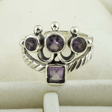 Amethyst Gemstone Sterling Silver Ring