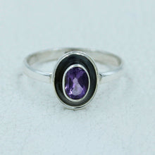 Amethyst Silver Women Ring