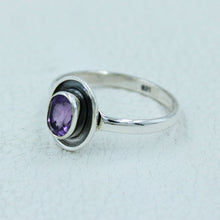 Amethyst Silver Women Ring