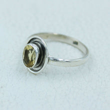 Natural Citrine Sterling Silver Ring