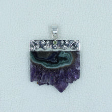 Amethyst Stalactites Sterling Silver Pendant