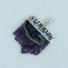 Amethyst Stalactites Sterling Silver Pendant