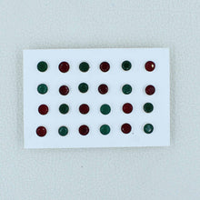 Ruby and Emerald Studs Earrings - 12 Pair Jewelry