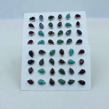 Multi Gemstone Women 12 Studs Earrings