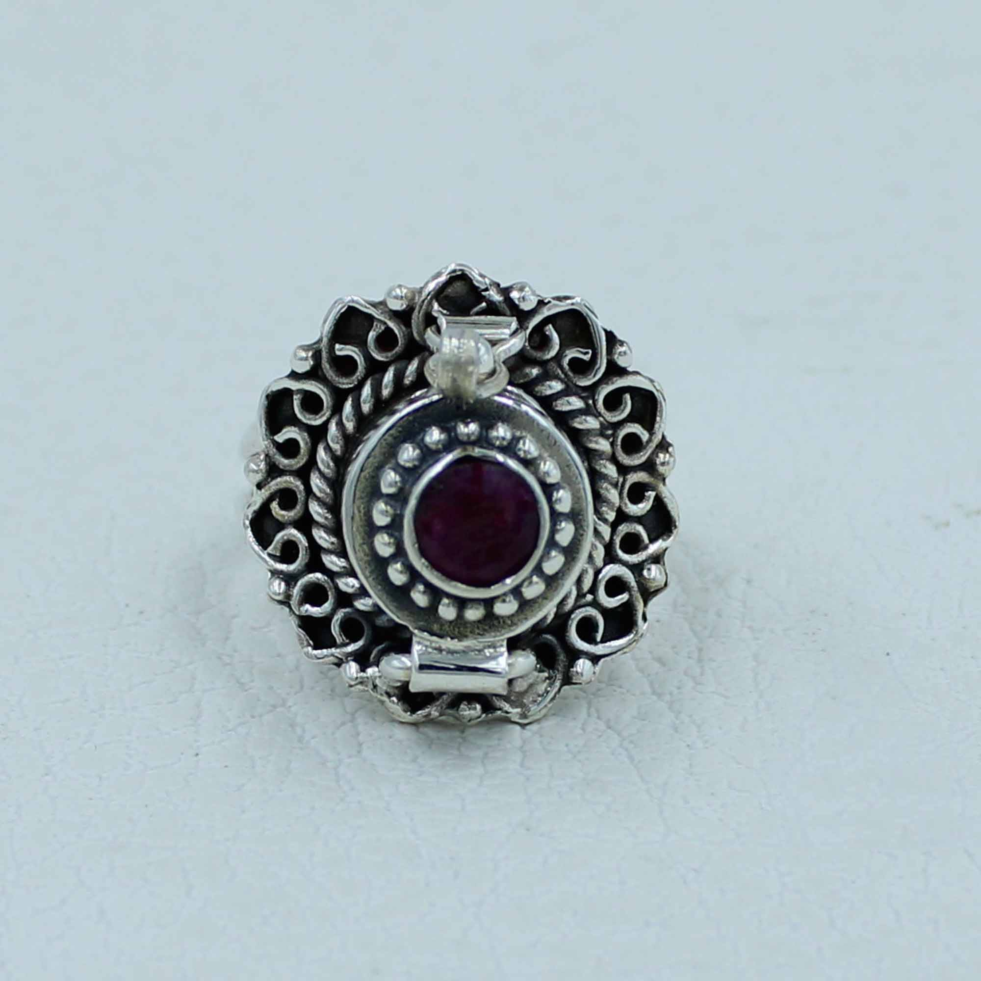 Ruby Gemstone Sterling Silver Ring