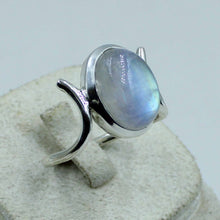 Gorgeous Blue Rainbow Moonstone Gift Ring