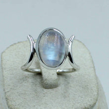 Gorgeous Blue Rainbow Moonstone Gift Ring
