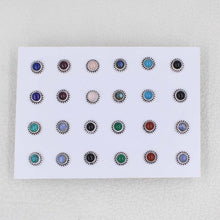 Fashionable Daily Wear Color Stud Earrings for Girls & Women - 12 Pair