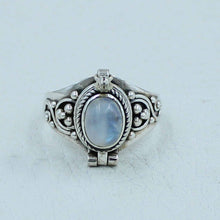 Moonstone Sterling Silver Box Ring