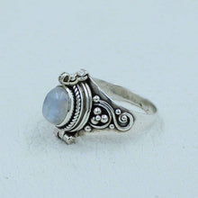 Moonstone Sterling Silver Box Ring