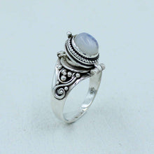 Moonstone Sterling Silver Box Ring