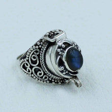 Blue Labradorite Sterling Silver Box Ring