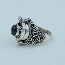Blue Labradorite Sterling Silver Box Ring