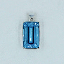 Octagon Shape Topaz - Swiss Blue Topaz Silver Jewelry