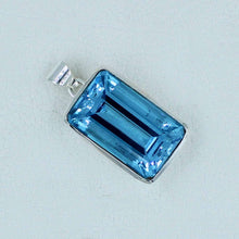 Octagon Shape Topaz - Swiss Blue Topaz Silver Jewelry