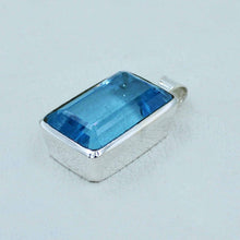 Octagon Shape Topaz - Swiss Blue Topaz Silver Jewelry