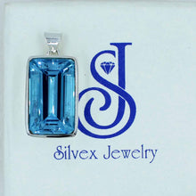 Octagon Shape Topaz - Swiss Blue Topaz Silver Jewelry