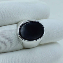 Onyx Jewelry - 925 Silver Onyx Ring, Onyx Ring Size 11