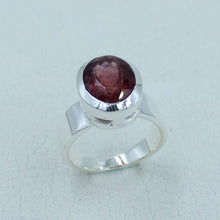 Pink Tourmaline Engagement Ring - Deep Pink Tourmaline