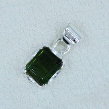 Green Tourmaline Pendant - Tourmaline Silver Jewelry