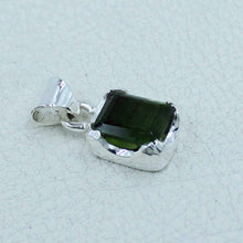 Green Tourmaline Pendant - Tourmaline Silver Jewelry