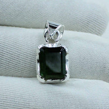 Green Tourmaline Pendant - Tourmaline Silver Jewelry