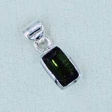 Green Tourmaline Silver Pendant - Tourmaline