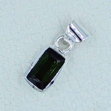 Green Tourmaline Silver Pendant - Tourmaline