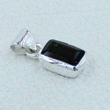 Green Tourmaline Silver Pendant - Tourmaline