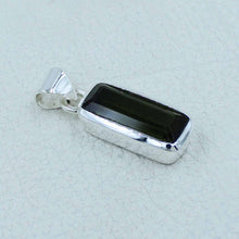 Big Green Tourmaline Pendant - Tourmaline Silver Jewelry