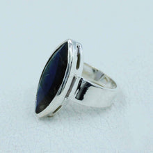 Blue Labradorite Ring Sterling Silver Jewelry