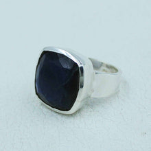Labradorite Sterling Silver Ring - Labrdorite Mens Ring