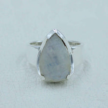 Blue Rainbow moonstone ring