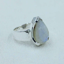 Blue Rainbow moonstone ring