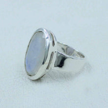 Blue Moonstone Women Ring - 925 Silver Made Jewelry