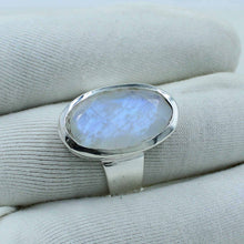 Blue Moonstone Women Ring - 925 Silver Made Jewelry