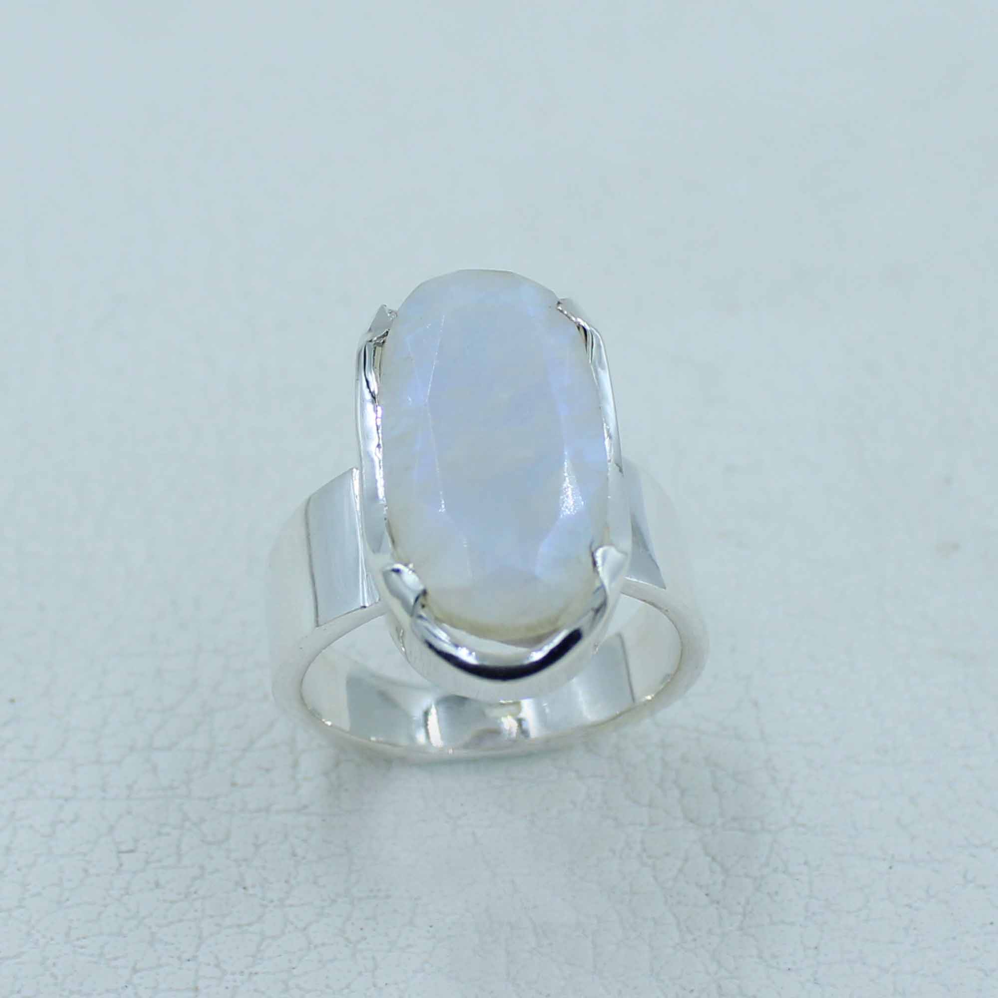 Rainbow Moonstone Silver Gift Ring