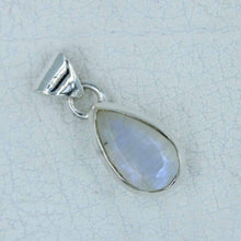 Faceted Moonstone Sterling Silver Pendant