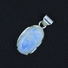 Faceted Moonstone Silver Pendant