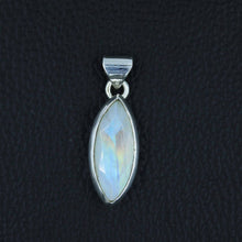 Electric Fire Moonstone Silver Pendant
