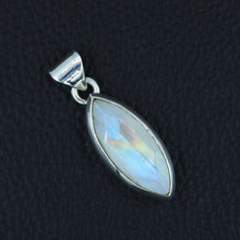 Electric Fire Moonstone Silver Pendant