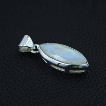 Electric Fire Moonstone Silver Pendant